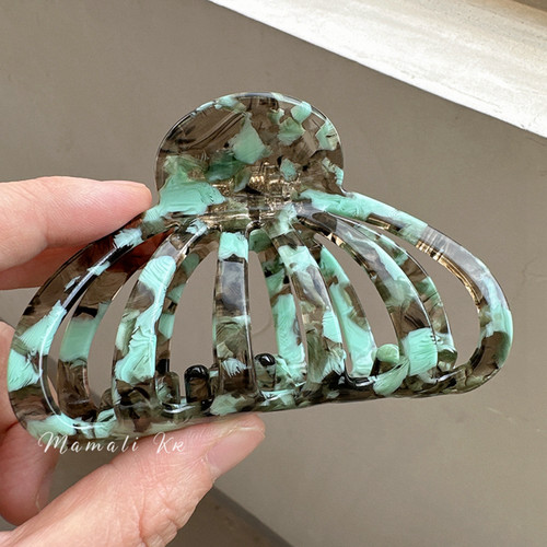 韩国进口发量多高级感醋酸镂空抓夹气质优雅盘发抓时尚个性鲨鱼夹 - 图2