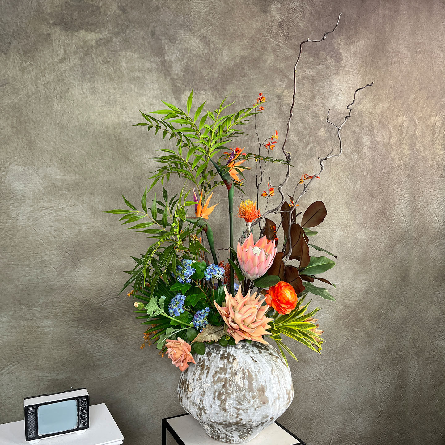 诧寂风新中式花艺摆件售楼处假花摆件酒店大厅装饰花卉仿真花高档,淘宝优惠券,粉丝福利购,淘宝优惠卷