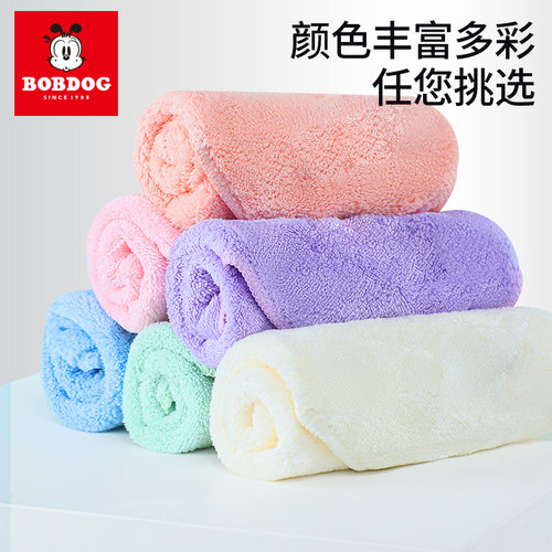 巴布豆婴儿毛巾宝宝小方巾新生儿洗脸巾儿童口水巾柔软幼儿通用 - 图3