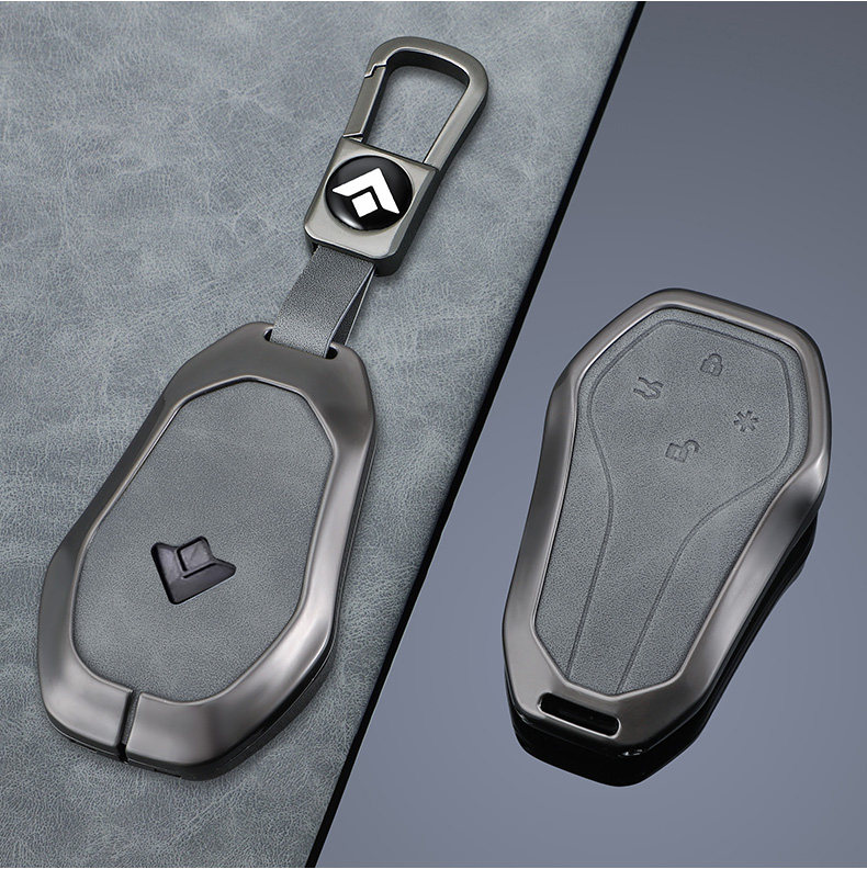 适用昊铂钥匙套昊铂HT昊铂gt埃安HyperGT扣高档2023新款昊柏包扣