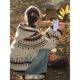 Fair Island retro hooded sweater jacket knitted cardigan