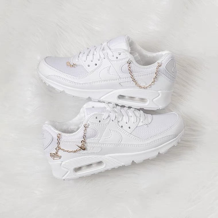 Nike耐克女鞋正品Air Max 90气垫跑步鞋增高复古休闲鞋DH0569-100