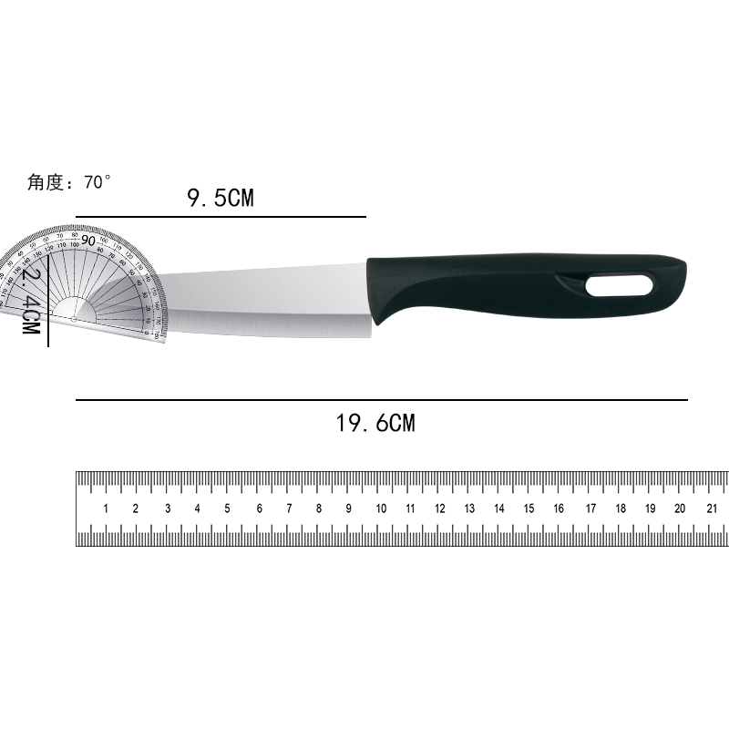 加厚不锈钢墨绿水果刀家用厨房切瓜果刀学生宿舍专用切苹果小刀具