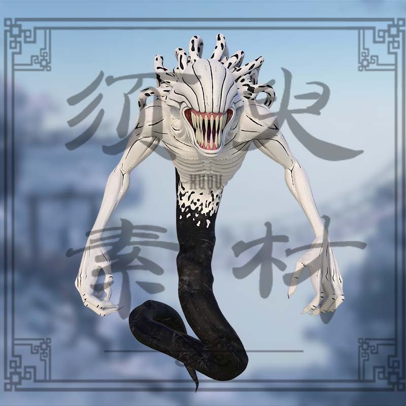 须臾/咒术回战乙骨忧太咒灵祈本里香cos后期合成png图片素材新版_虎窝淘