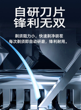 朗威电动剃须刀磁吸式刮胡刀男士便携充电式须刨胡须刀Rs系列