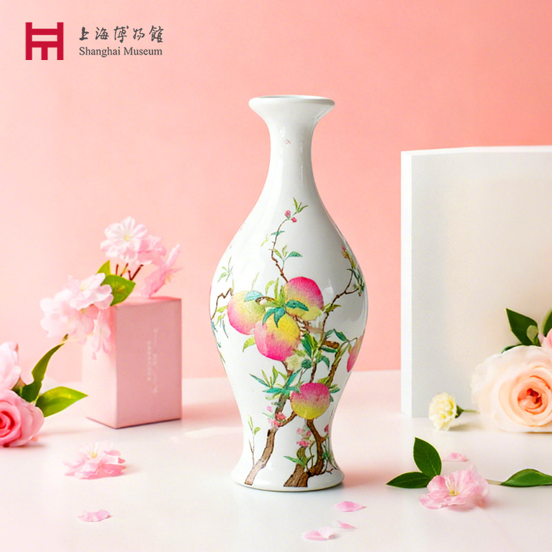 上海博物馆冰箱贴立体蝠桃纹磁性创意文创家居装饰留言毕业礼物