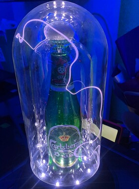 啤酒瓶灯广告创意灯辉光酒瓶