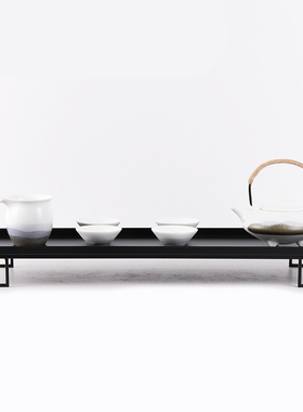 优选新中c式茶室陶瓷茶具套装摆件样板间会所客厅茶桌茶艺背景软