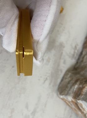 纯铜镀金2*5cm道家盒子单面亚克力款不掉色唐卡盒送卡纸可手绘