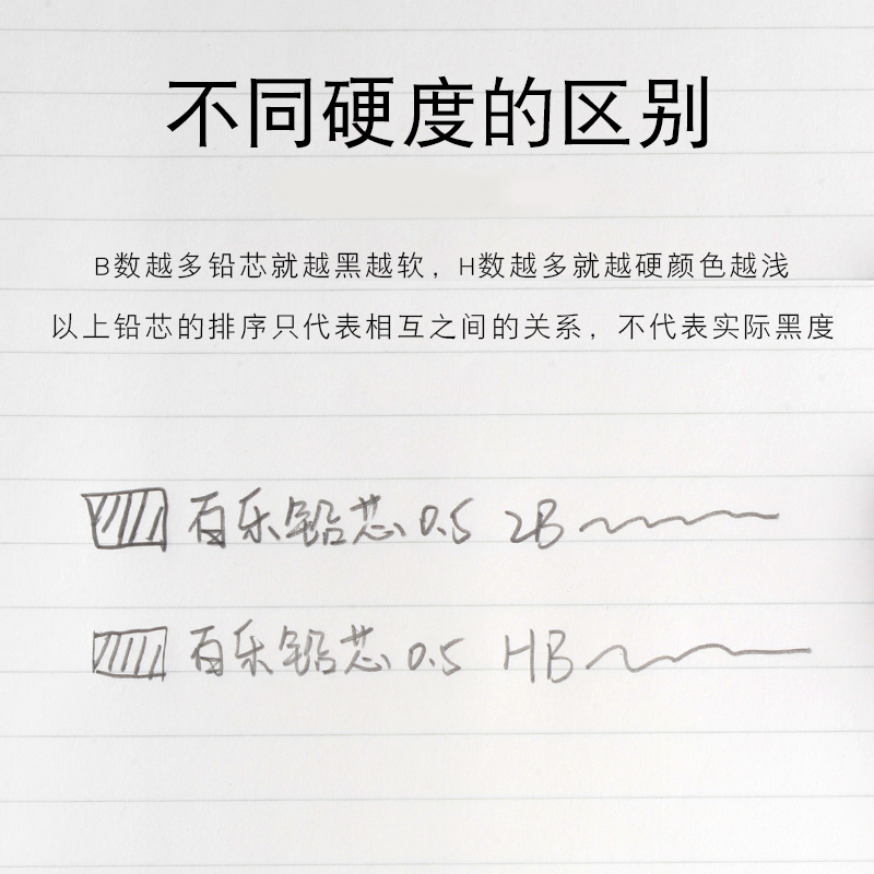 日本进口Pilot百乐自动铅芯0.5mmPPL-5 防断活动铅笔芯HB 0.3/0.7/0.9mm多规格笔芯2B活动彩色替芯绘画PLCR-7 - 图3