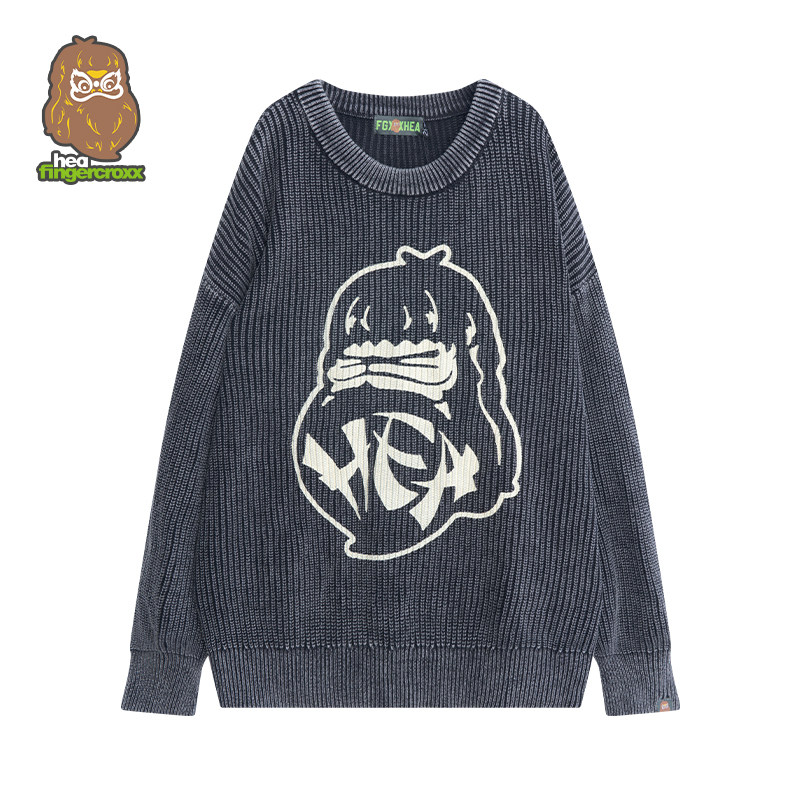HEA x i.t fingercroxx联名圆领毛衣男女同款情侣装高级感针织衫,淘宝优惠券,粉丝福利购,淘宝优惠卷