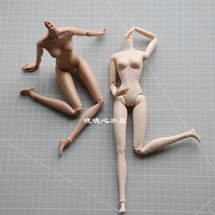 1/6 Doll Body White brown black skin / 16 joint moveable Dou - 图0