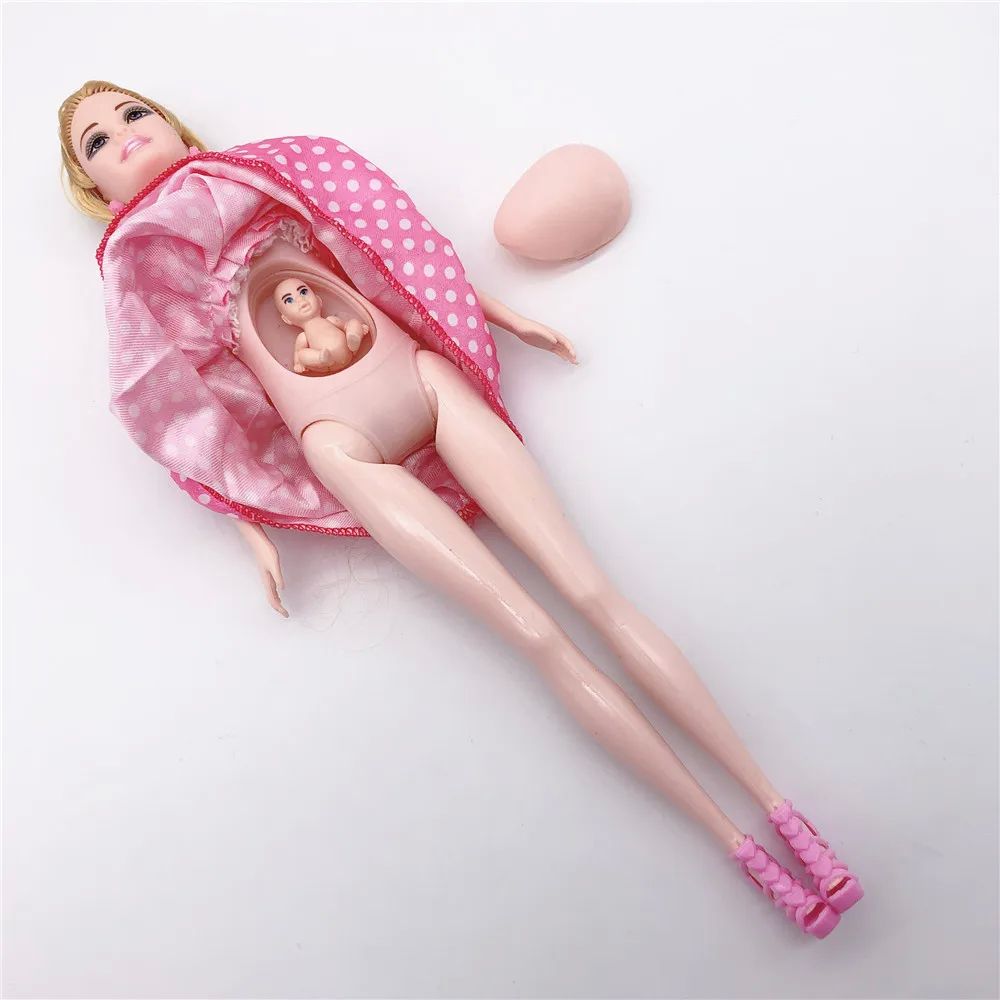 Doll House Stroller Accessories 11.5'' Pregnant Dolls with B - 图1
