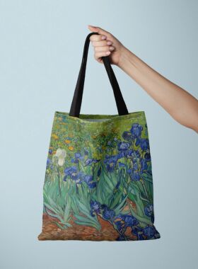 [Canvas Bag] Oil Painting Printed Canvas Bag Women's Lightwe