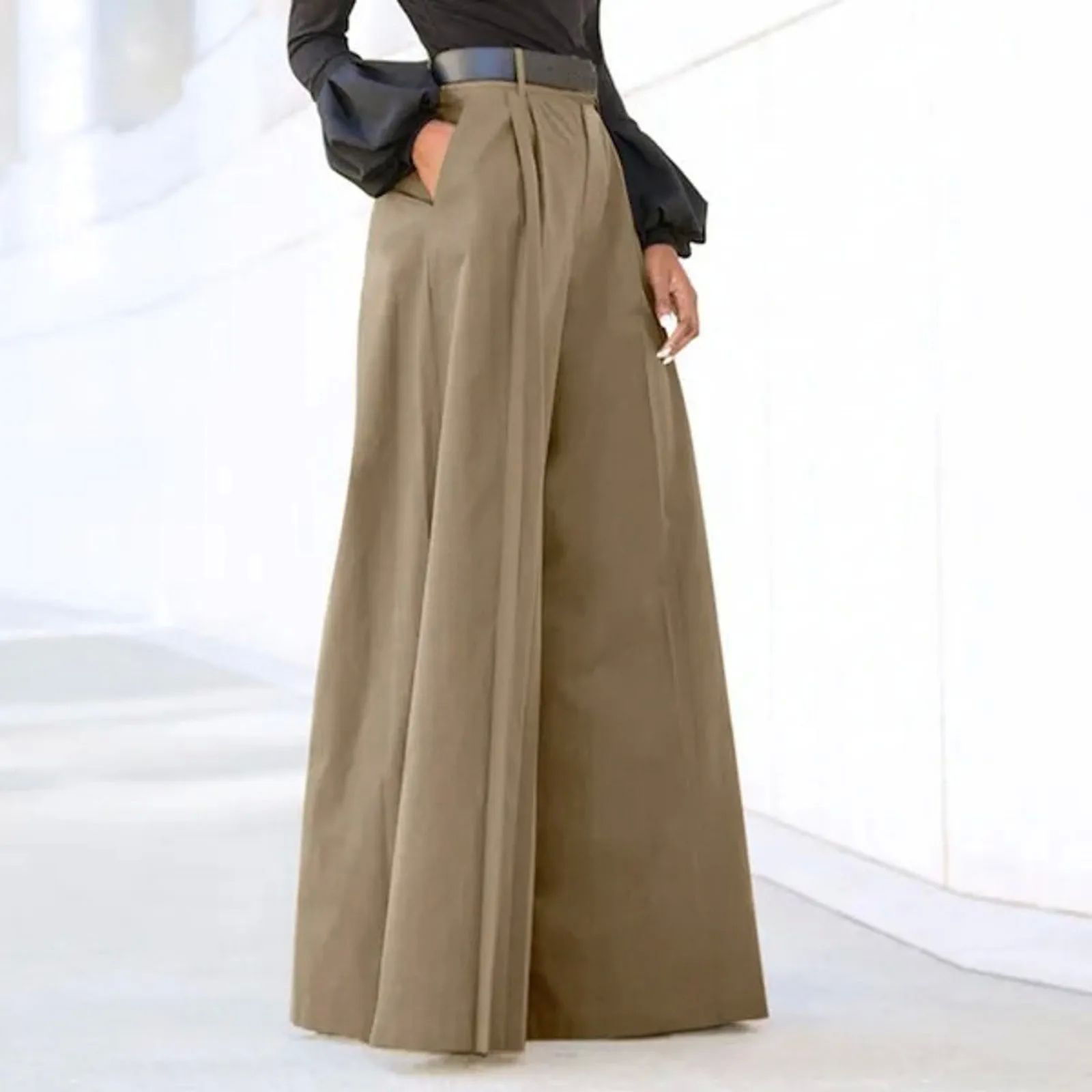 Fashion Elegant Party Pants For Women Palazzo Pants Summer P - 图0