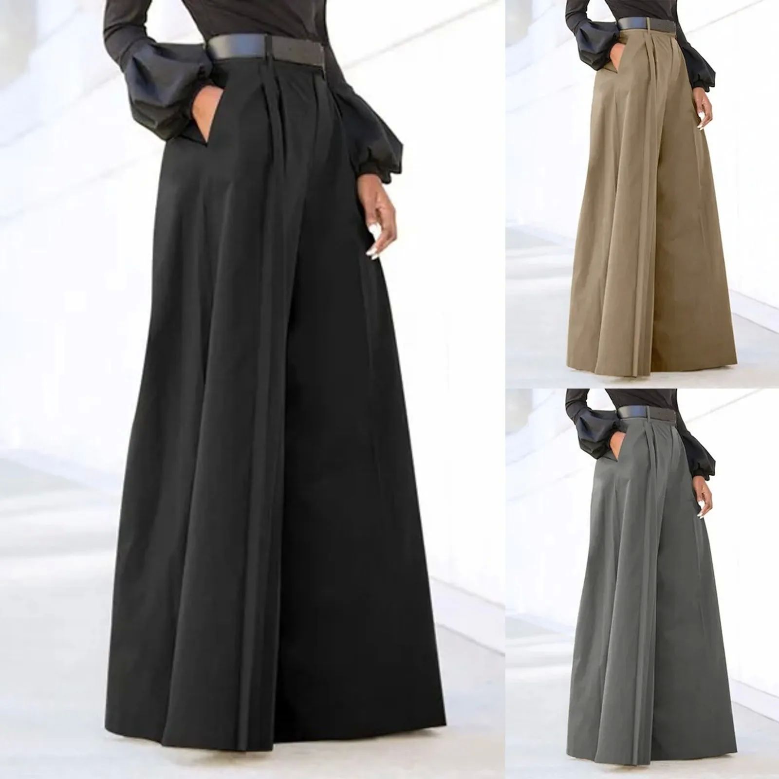 Fashion Elegant Party Pants For Women Palazzo Pants Summer P - 图1