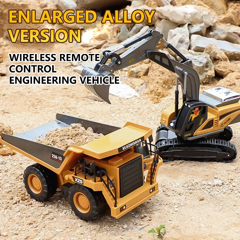 RC Excavator Dumper Car 2.4G Remote Control Engineering Vehi - 图3