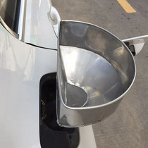 Car refuelling funnel car greaser large caliber with stainless steel filter thickened skew long mouth wagon oil drain