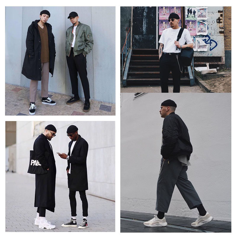 瓜皮帽男针织帽女秋冬日系地主冷帽子男冬毛线帽ins韩版潮牌嘻哈,淘宝优惠券,粉丝福利购,淘宝优惠卷