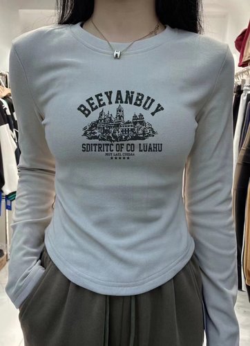 德绒打底衫女秋冬内搭2025新款磨毛修身显瘦短款正肩长袖t恤上衣 - 图2