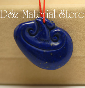 青金石鲤鱼如意雕刻件