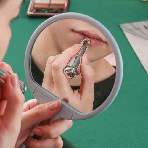 高清折叠手持化妆镜子梳妆镜学生少女网红台式便携宿舍随手美妆镜 - 图1