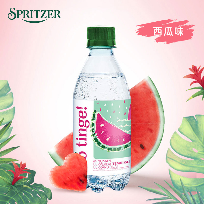 马来西亚国会用水， SPRITZER 事必胜 so tinge低糖0脂天然气泡水 325ml*6瓶