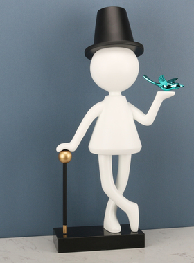 轻奢风前台戴帽子魔术师定制圆球