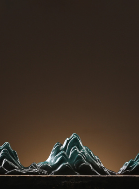 新中式假山摆件微景观创意客x厅玄关样板间桌面鱼缸造景搭配装饰