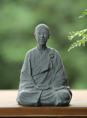 达摩摆件花卉盆景鱼缸景观造景