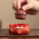 New Chinese style lucky bag base ornaments tabletop crafts cultural toys tea pet base coasters tea tray cover set heightening table