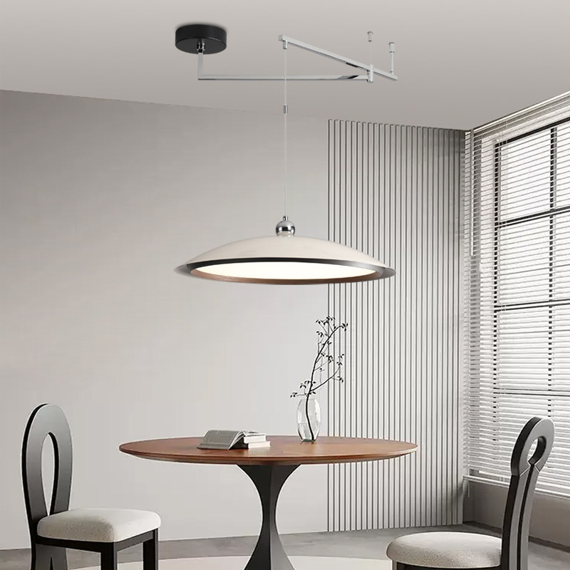 GDLED【遥月】餐厅饭厅复古奶油风摇臂护眼吊灯普瑞灯珠隔离驱动,淘宝优惠券,粉丝福利购,淘宝优惠卷