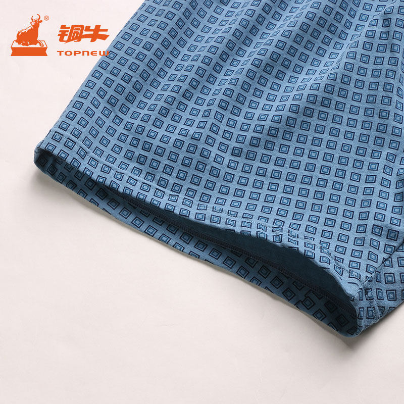 Topnew/铜牛男士内衣宽松中腰家居短裤印花平角裤内裤阿罗裤NC002,淘宝优惠券,粉丝福利购,淘宝优惠卷