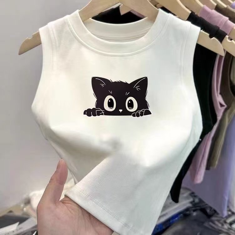 女童无袖上衣夏装短袖t恤2026新款宝宝纯棉洋气背心夏季儿童夏款T,淘宝优惠券,粉丝福利购,淘宝优惠卷