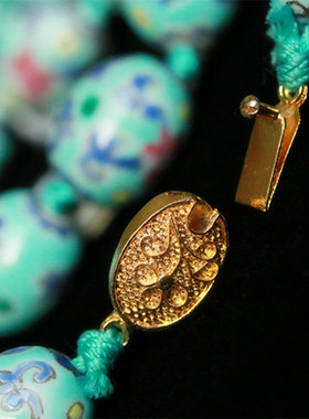 海外回流北京粉彩首饰