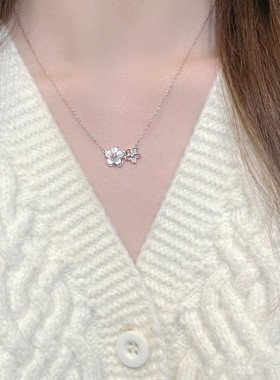 纯银项链2025新款轻奢生日礼物