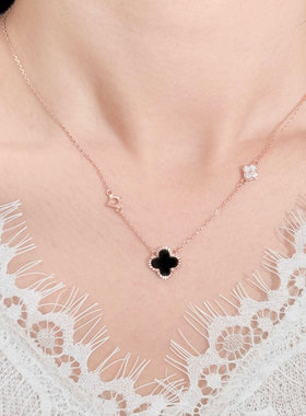 「心愿四叶草」纯银项链轻奢小众