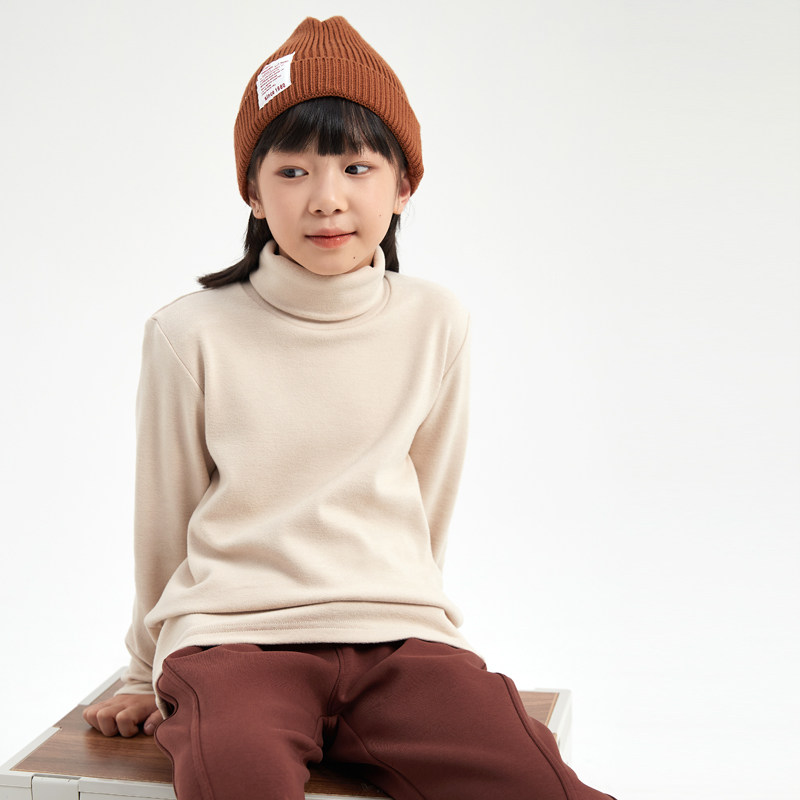 儿童德绒打底衫内搭女童长袖T恤高领男童保暖大童加厚高弹力秋衣,淘宝优惠券,粉丝福利购,淘宝优惠卷