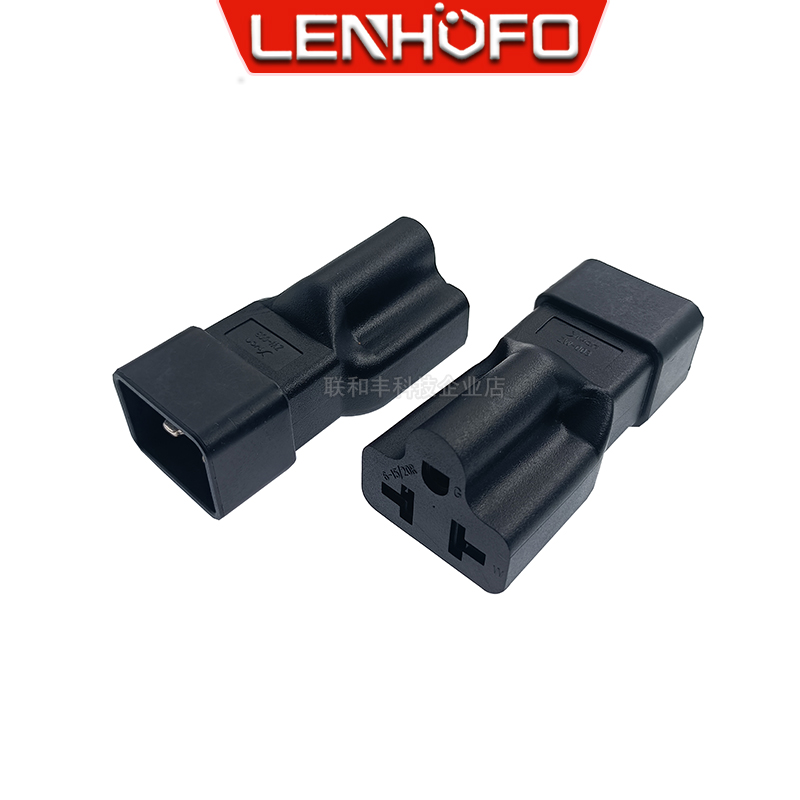 IEC320 C20转5-15/20R美规美标转换电源插头PDU品字服务器 ZW-003 - 图2