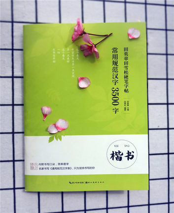 田英章田雪松硬笔字帖常用规范汉字 3500字楷书书法篆刻技法成人学生钢笔字帖读写书法临摹无蒙纸临摹纸横翻字帖释义对应-图1