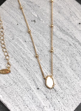 美单Ettika两面可戴小椭圆坠项链