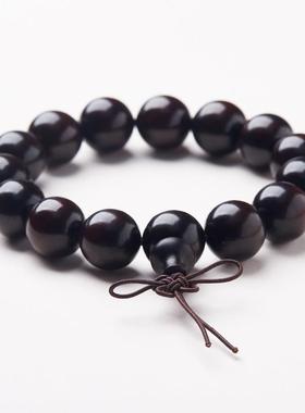 2025天然印度小叶紫檀手串15MM高油玻璃底文玩手链佛珠念珠手串