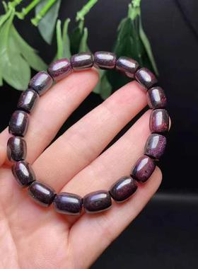 2025天然舒俱来桶珠鼓珠手链 皇家紫 油润光滑 时尚优雅女款手串