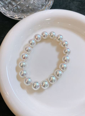 Akoya极光天女伴彩强光珍珠手链