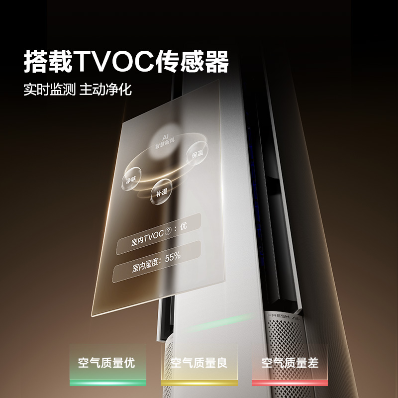 【新品】海信空调智新风X5新风大3匹家用立式一级能效客厅柜机