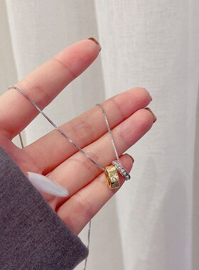 项链双色潮流女个性链项吊坠简约