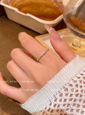 时尚简约年25设计感镶钻配女义乌