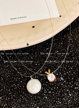 珍珠跨境法式锁骨女跨境欧美甜美