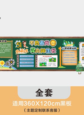 心理健康防溺水劳动节阅读节主题黑板报教室墙面布置装饰书香班级