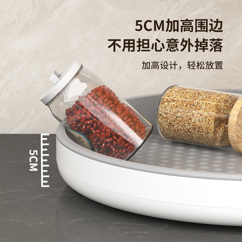 厨房调料置物架台面旋转调料架子油盐酱醋收纳架调味瓶罐收纳转盘,淘宝优惠券,粉丝福利购,淘宝优惠卷